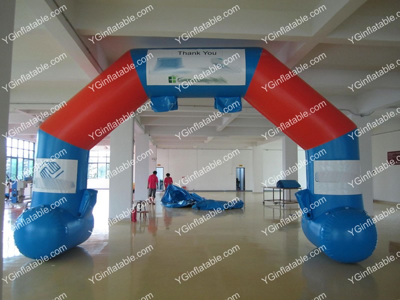 Arco inflable azul y rojoGA142