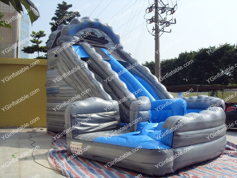 Tobogán acuático inflable con piscinaGI153
