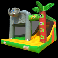 Casa de rebote comercial Elefante