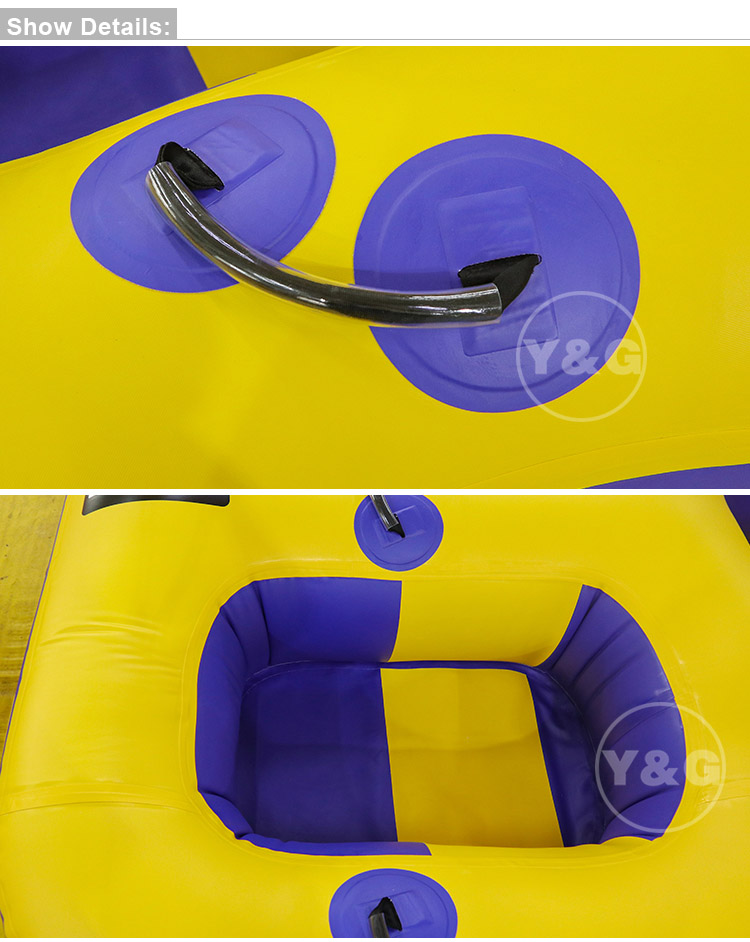 Barco inflable amarillo con forma de donut12