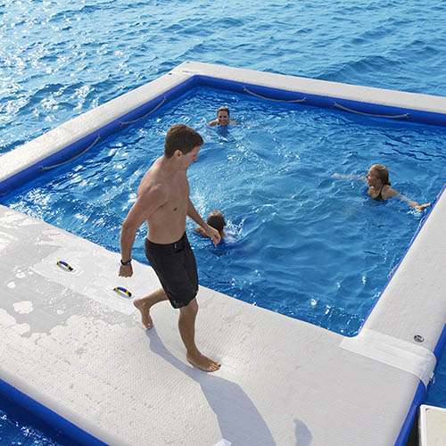 La mejor plataforma de natación inflable