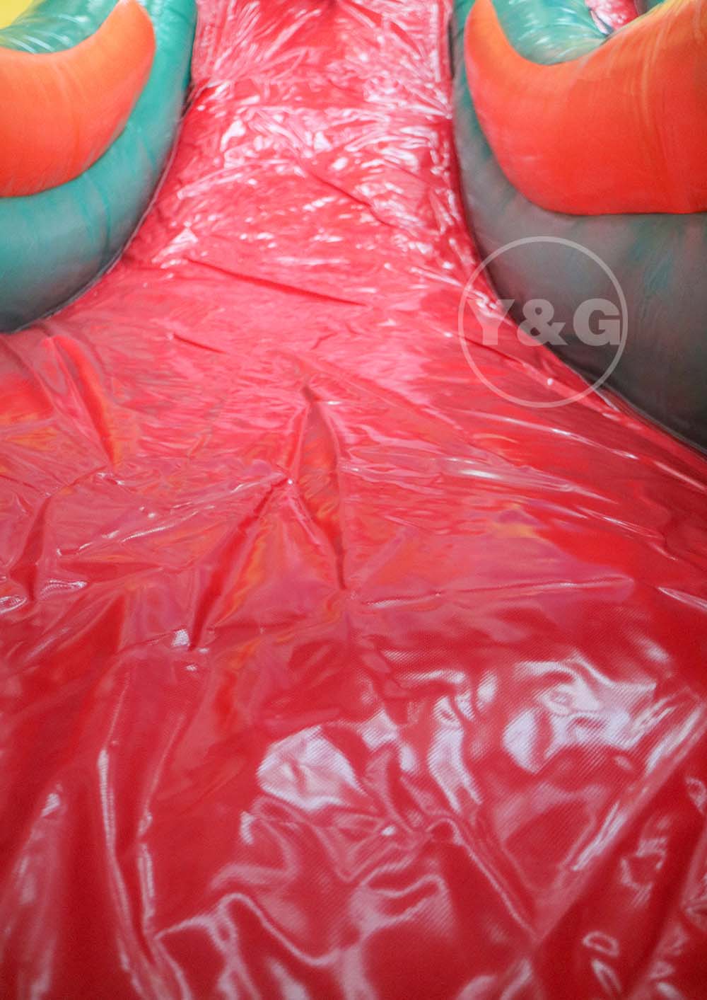Gran tobogán acuático inflable con piscinaYG-103