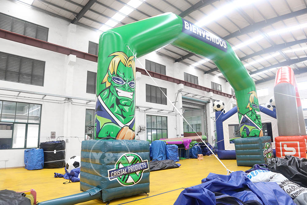Arco inflable verde divertidoGA170