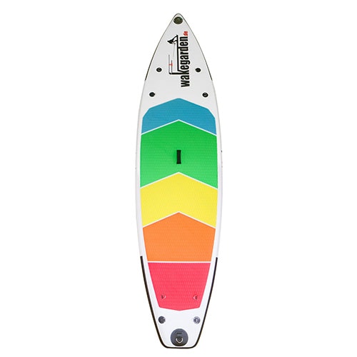 Tabla de paddle inflable colorida