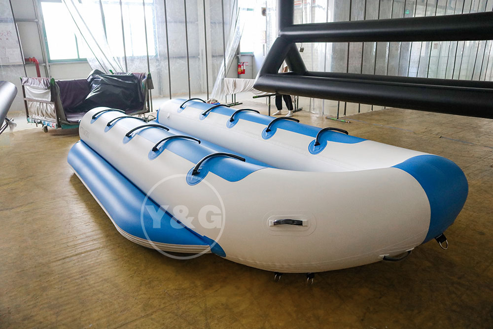 Banana boat azul inflable de diez asientos04