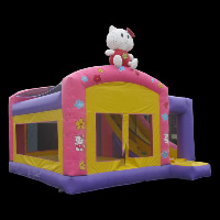 Castillo saltador de Hello Kitty