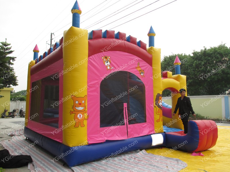 castillo hinchable princesa con tobogánGB524