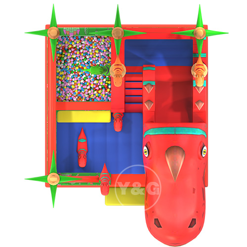 Casa de rebote inflable con tobogán01