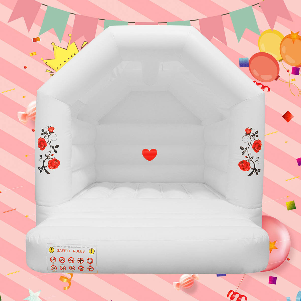 White Rose Inflatable Bounce HouseYGIP-17