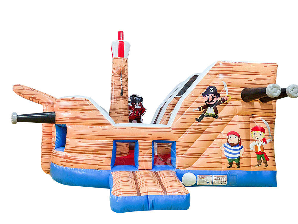 Commercial inflatable pirate ship slideYGIP-17